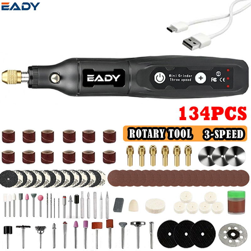Power Tools Hardware - Ferramenta Rotativa Sem Fio Recarregável USB