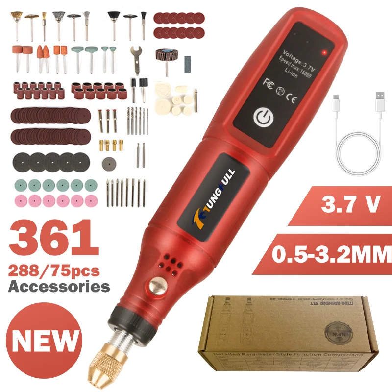Power Tools Hardware - Caneta de Gravação Sem Fio Recarregável