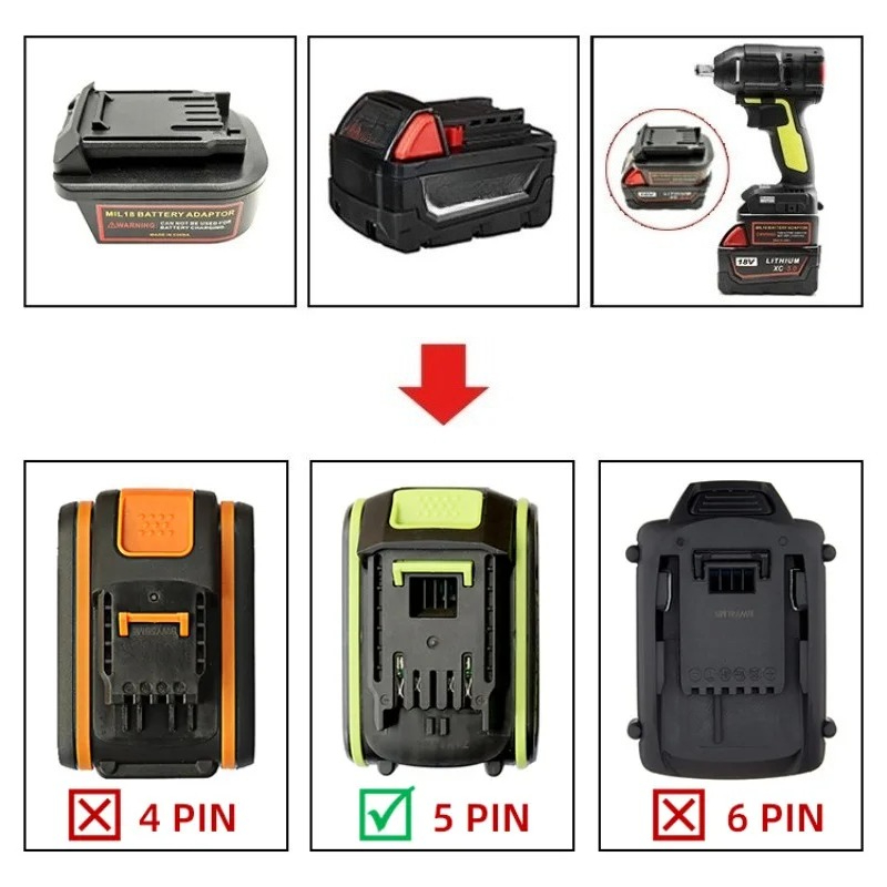 Conversor de adaptador de bate - Power Tools That Are Green avaliação e preço
